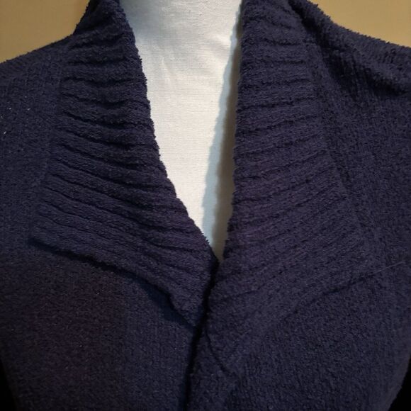 LILLY PULITZER Beckley Cardigan Belted Knit Pockets True Navy Size XL NWT - Picture 3 of 7